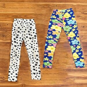 Kids 2 Pairs Sheecute Star Leggings Size 65 (5T)